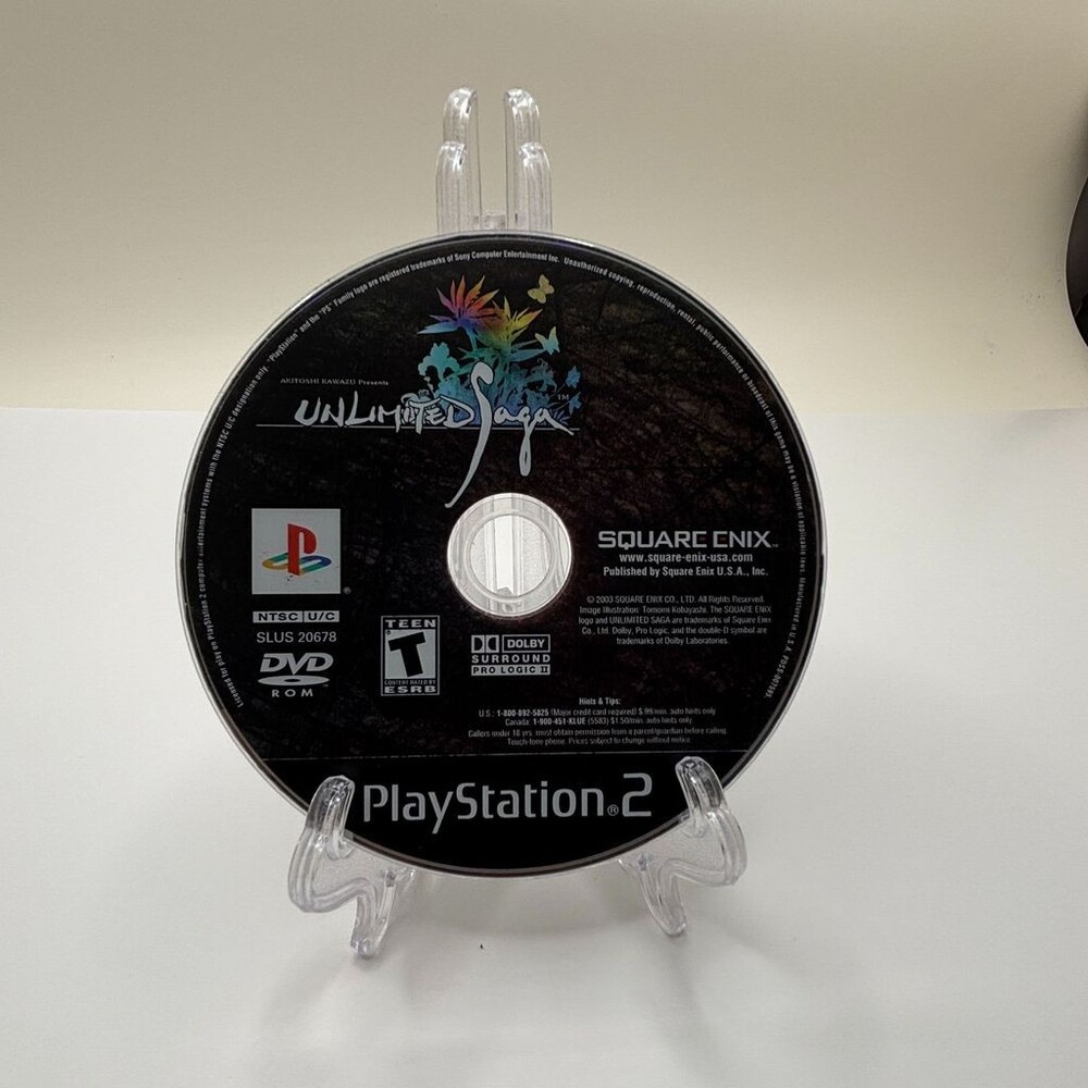 Unlimited Saga PS2 Square Enix (Sony PlayStation 2, 2003) Disc Only